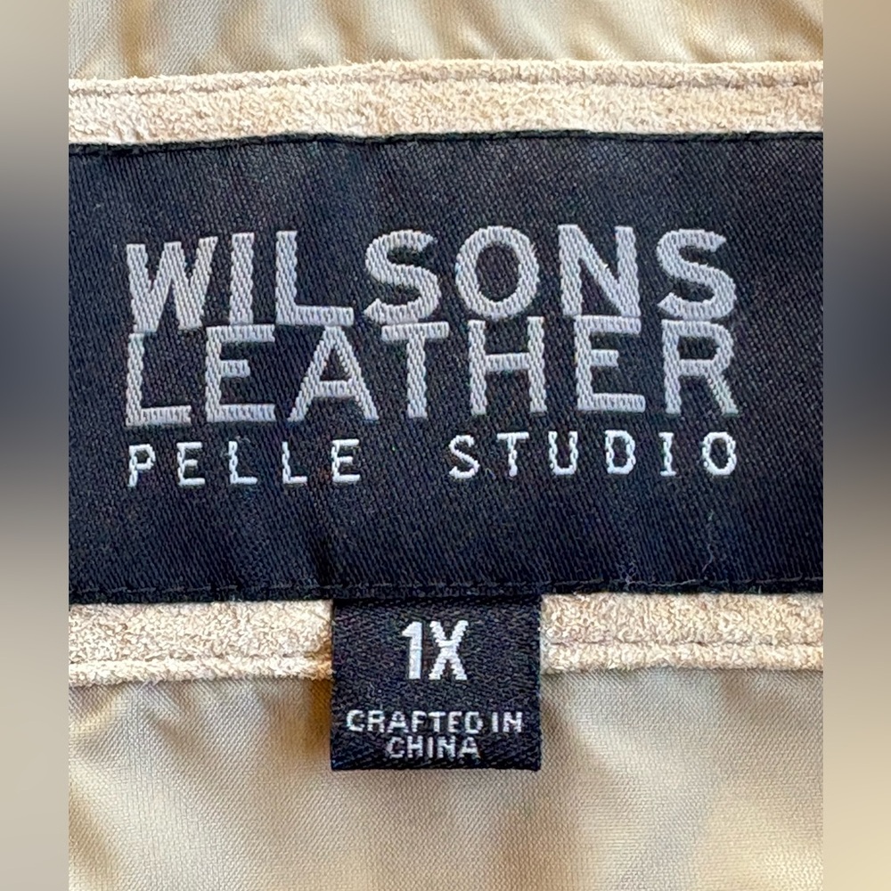 Wilson Leather - Pelle Studio - Genuine Suede Trench Coat - Size 1X - Picture 10 of 15